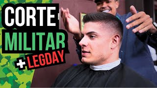 TENENTE BRENO REVELOU O CORTE MILITAR  LEGDAY [upl. by Murrell]