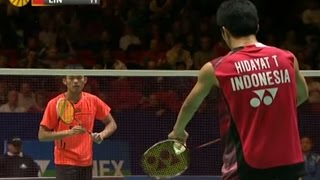 Lin Dan v THidayat MS QF Yonex All England Open Badminton Champ 2012 [upl. by Annhoj931]