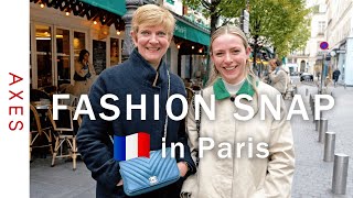 【ファッションスナップinパリ🇫🇷】シャネルで働く親子のコーデは？秋から冬のパリジェンヌファッション  Street style in Paris [upl. by Nanreik]