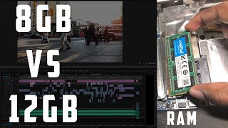 8gb vs 12gb ram test Premier Pro [upl. by Cthrine]