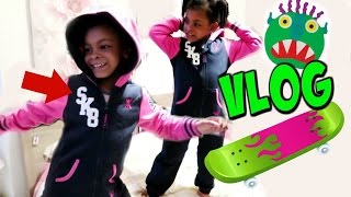 UNE FUTURE SKATEUSE et UN MONSTRE VERT  Vlog de maman [upl. by Ahsiema]