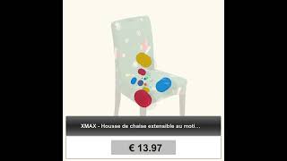 XMAX  Housse de chaise extensible au motif de noël [upl. by Mayyahk]