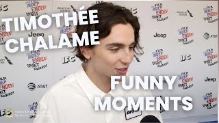 Timothée Chalamet funny moments  having fun  Red carpet  2023 [upl. by Libys]