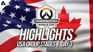 USA vs Canada  Overwatch World Cup 2018 Los Angeles Qualifier Day 3 [upl. by Eelirol904]