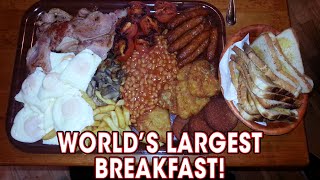 Worlds LARGEST Breakfast Challenge Defeated TWICE [upl. by Orling]