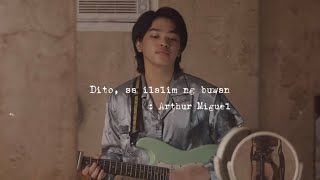 Dito Sa Ilalim Ng Buwan  Arthur Miguel Official Lyric Video [upl. by Lizned817]