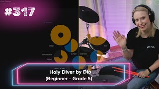 Dio  Holy Diver  Beginner  Grade 5  Melodics drum cover [upl. by Ahsieym]