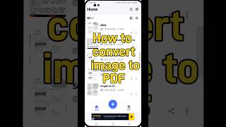 How to convert image to PDF  how to convert photo to PDF shorts PDF youtubeshorts [upl. by Erapsag977]