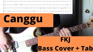 FKJ  Canggu Bass Cover  Tab [upl. by Halimaj]