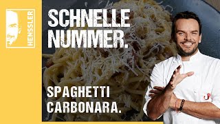 Schnelles Spaghetti CarbonaraRezept von Steffen Henssler [upl. by Clute]