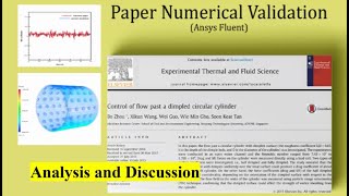 Dimpled Cylinder Flow Control Paper Numerical Validation ANSYS Fluent Training [upl. by Far970]