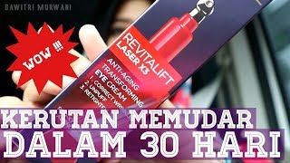 Loreal Revitalift Laser X3 Anti Aging Eyecream Review Bahasa  Sawitri Murwani [upl. by Ricketts]