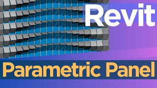 Revit tutorial Day 88 Parametric panel in revit [upl. by Obel]