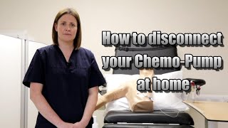 How to disconnect your Chemo Pump at home [upl. by Otsirave680]