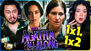 AGATHA ALL ALONG 1x1 amp 1x2 Reaction  Marvel  Kathryn Hahn  Aubrey Plaza [upl. by Basile]