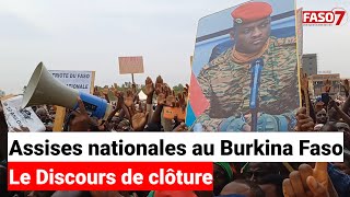 Burkina Faso  Le Discours de clôture des assises nationales [upl. by Avirt]