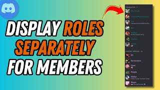 How To Display Roles Separately For Members On Discord  Full Guide [upl. by Gherardo]