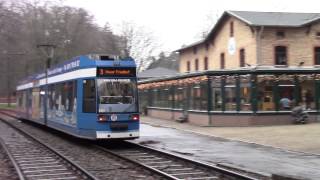 Straßenbahn Rostock Wagen 689 Line 3 am Rostocker Zoo [upl. by Giess155]