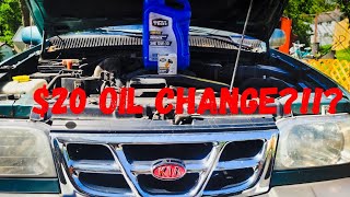 2000 kia sportage oil change kia diy oilchange [upl. by Hluchy]