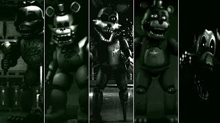 ALL JUMPSCARES FNAF  The Fredbear Archives [upl. by Dripps]