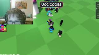 GIVING OUT MY FINAL CODES FOR MY UGC I MIGHT DO MORE IDK YET [upl. by Esened]