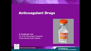 Pharmacology of Blood Ar  Anticoagulants [upl. by Esirehs]