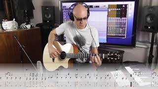 LCM Grade 4 acoustic guitar Hobnail blues with tab and full band backing track [upl. by Hgielime]