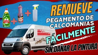 Remover pegamentos de calcomania sin dañar la pinturaRotulacion [upl. by Gona]