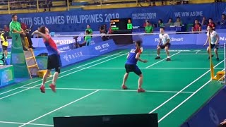 Malaysia vs Vietnam Badminton Mix Quarterfinals Sea Games [upl. by Eneleoj]