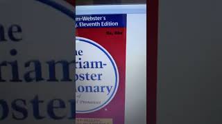 MerriamWebster Webster Dictionary  New 2022 Edition [upl. by Anileuqcaj]