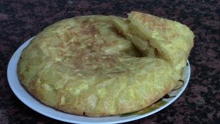 TORTILLA DE PATATAS ESPAÑOLA 👩‍🍳 recetas de cocina faciles rapidas y economicas de hacer  comidas [upl. by Dupuis210]