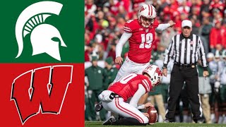 Michigan State vs 8 Wisconsin Highlights  NCAAF Week 7  College Football Highlights [upl. by Dnomar]