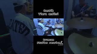 Tiara Andini  Cantik cover drumcam drumcover indonesiandrummer drummer drumerindonesia drums [upl. by Garin]