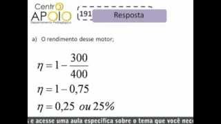 Física  Exercícios de Máquinas Térmicas [upl. by Lambert385]