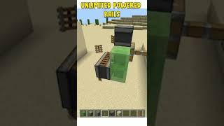 How To Make Unlimited Powered Rails Generator  Rails Duplicator Minecraft shorts minecraft [upl. by Ranice]