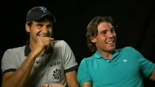 Roger Federer and Rafael Nadal Cant Stop Laughing full video [upl. by Aubert]