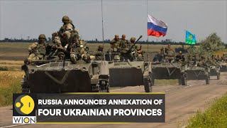 Russia officially announces annexation of four provinces in Ukraine  Latest News  WION [upl. by Navannod]