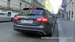 2013 Audi RS4 Avant  start up Sound [upl. by Bortz]