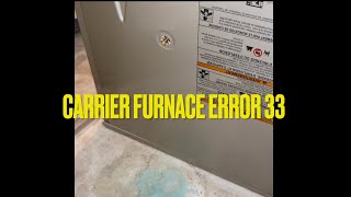 Carrier furnace error33  how to increase fan speed [upl. by Webb]