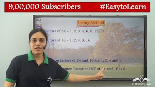 HCF  Listing Factors Method  Class 5  CBSE  NCERT  ICSE [upl. by Dwan]