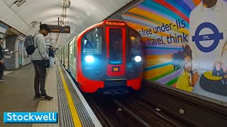 Stockwell  Victoria line  London Underground  2009 Tube Stock [upl. by Tyoh]