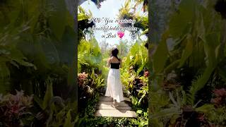 Beautiful Hidden Garden in Bali 💚 aesthetic travel garden bali [upl. by Ynalem]