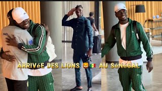 Arrivée des Lions 🦁🇸🇳 du Sénégal 🇸🇳 à Diamniadio Sadio Mane présent [upl. by Fahey]