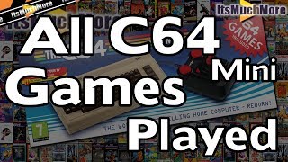 The C64 Mini  All 64 Games Played Commodore 64 [upl. by Eeralav]