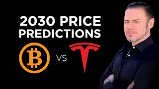 Bitcoin vs Tesla Price projections out to 2030   to be a millionaire [upl. by Rhody57]