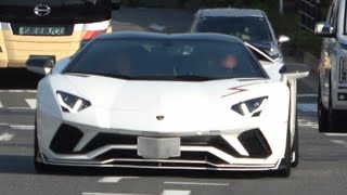 超爆音‼ランボルギーニ アヴェンタドール S パワークラフト加速サウンド ‼ Lamborghini Aventador S LP7404 [upl. by Nigel510]