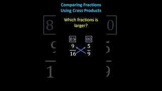 Easily Compare Two Fractions Using Cross Multiplication [upl. by Lanza587]