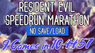 9 Resident Evil Speedruns No SaveLoad in 104457 [upl. by Ettennahs990]