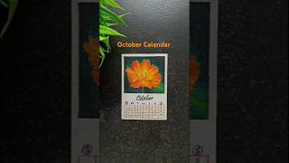 October Calendar DIYHow to make Calendar with paper shorts [upl. by Juana]