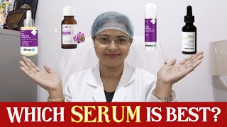 How to choose BEST serum  आपकी त्वचा के लिए बेस्ट Acne MarksOpen Poresglow brightness skin [upl. by Jevon511]